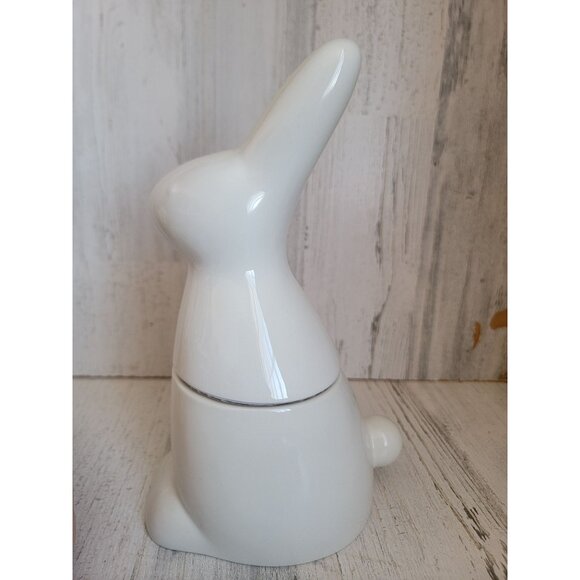 Easter bunny Candy Jar white home decor spring - Picture 5 of 7
